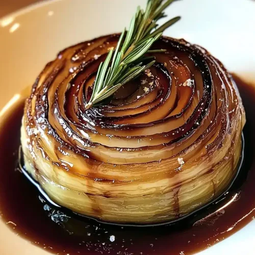 Tarte Tatin d'Échalotes Confites au Balsamique