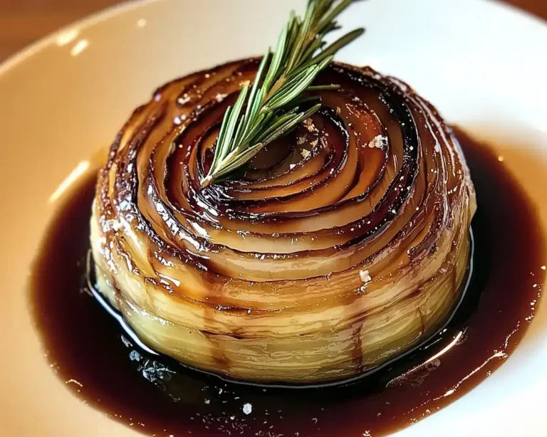 Tarte Tatin d'Échalotes Confites au Balsamique