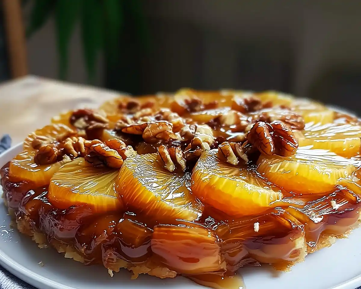 Tarte Tatin d'Endives Caramélisées à l'Orange