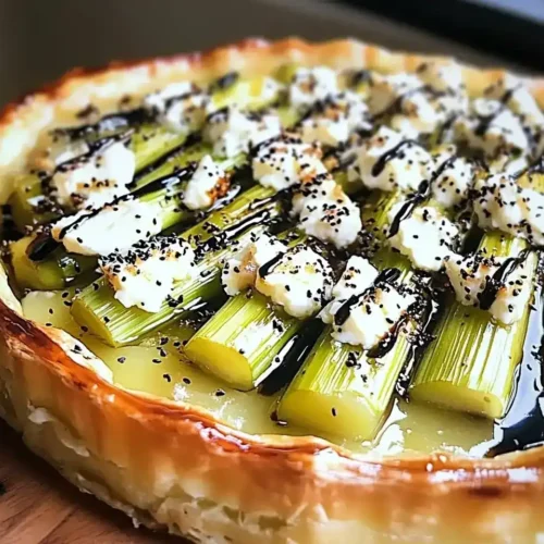 Tarte Tatin de Poireaux