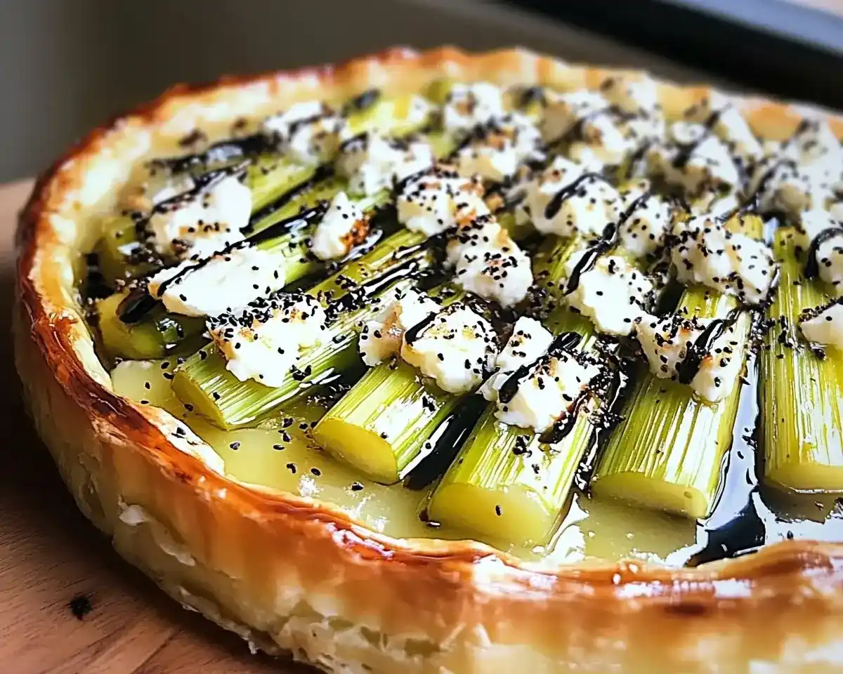 Tarte Tatin de Poireaux