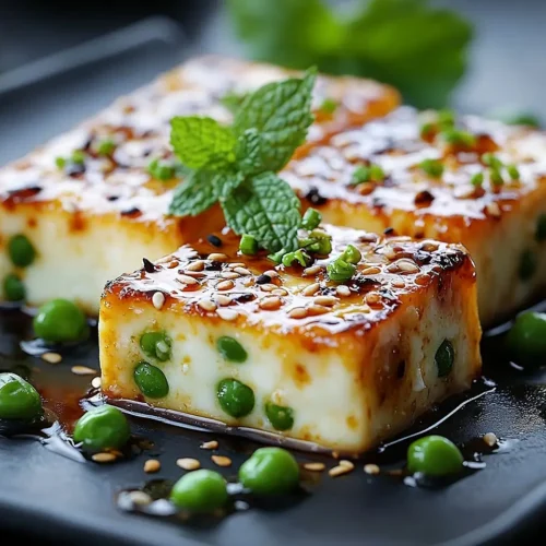 Tataki de Halloumi Laqué Soja-Érable