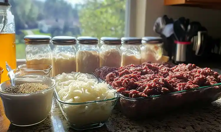 Les ingrédients pour Parmentier de Canard Confit revisité avec purée de patate douce à la fève Tonka et chapelure de noisettes