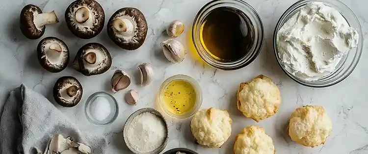 Les ingrédients pour Profiteroles Salées aux Cèpes, Crème de Truffe & Jus Corsé