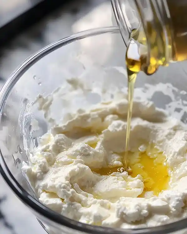 Préparation de la Feta Fouettée au Miel Pimenté