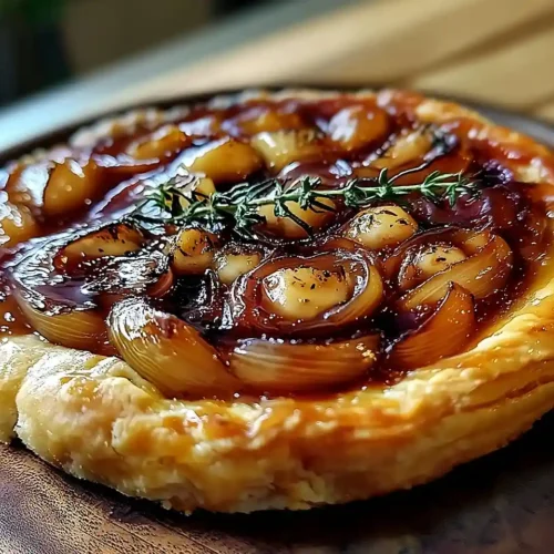 Tarte Tatin d'Échalotes Confites au Balsamique 2 Tarte Tatin d’Échalotes Confites
