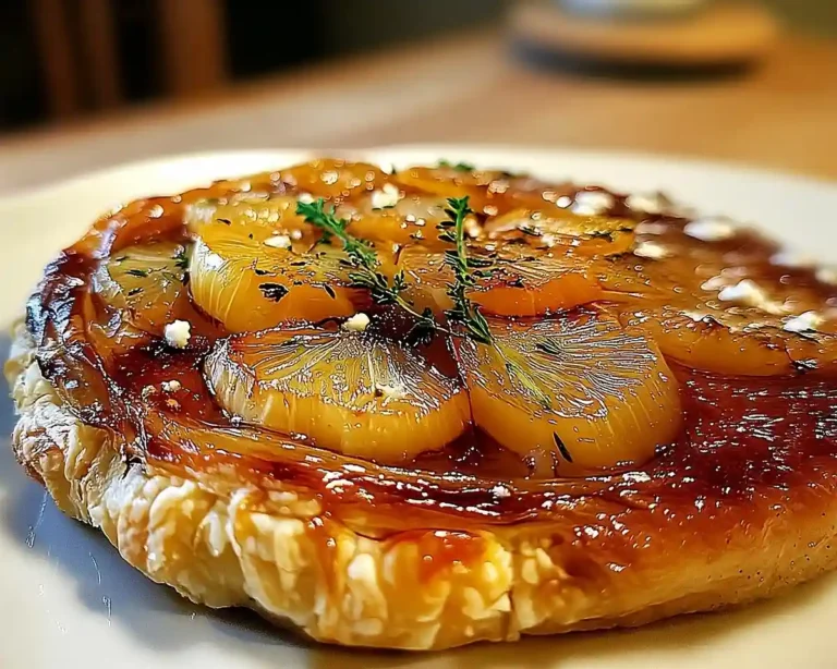 Tarte Tatin de Fenouil Confit à l'Orange et Chèvre Frais