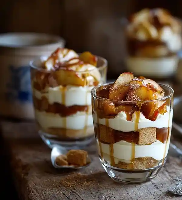 Tiramisu Caramel Beurre Salé & Pommes Poêlées