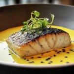 Blanquette de Lotte au Lait de Coco et Curry Vert