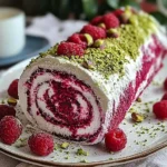 Desserts de Fêtes Irrésistibles 6 Bûche de Noël Roulée Framboise et Pistache