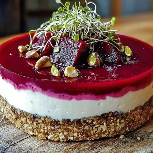 Cheesecake Salé Betterave & Chèvre 2 Cheesecake Salé Betterave