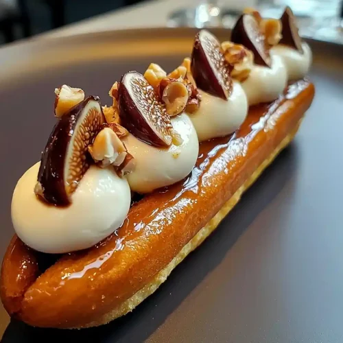 Éclair au Foie Gras & Miroir de Figue 2 Éclair au Foie Gras