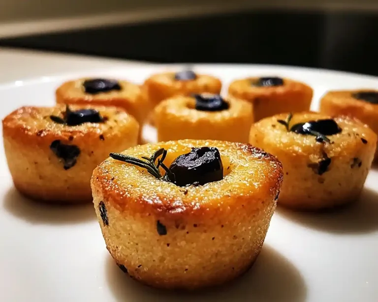 Financiers Salés aux Olives Noires