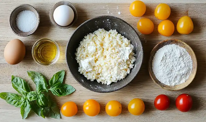 Les ingrédients pour Arancini