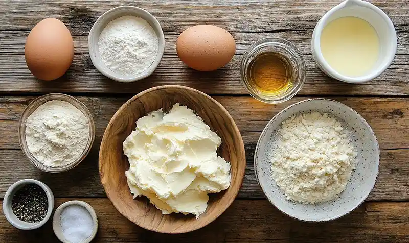 Les ingrédients pour Saint-Honoré Salé au Parmesan