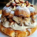 Paris-Brest Salé au Praliné de Champignons & Crème de Parmesan