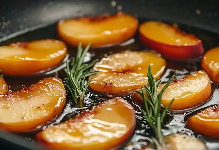 Burrata sur Carpaccio de Pêches Blanches 4 Préparation, la recette Burrata sur Carpaccio de Pêches Blanches