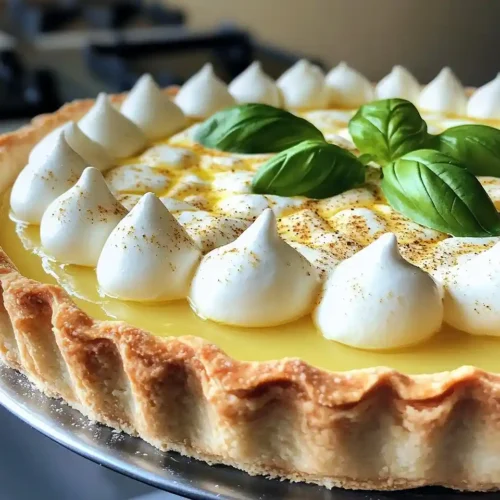 Tarte au Citron Meringuée Salée