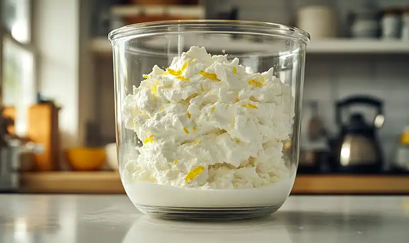 Feta Fouettée au Miel Pimenté et Raisins Rôtis 4 La-preparation-de-la-Feta-Fouettee-au-Miel-Pimente-et-Raisins-Rotis-au-Thym-Noix