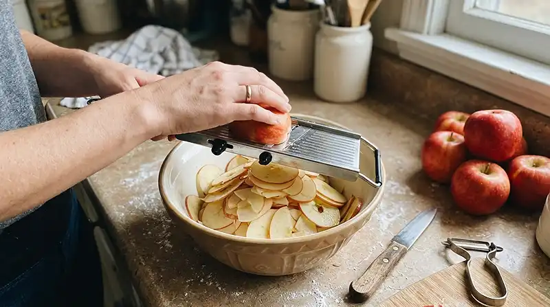Gâteau Invisible Pommes 4 La préparationde la recette Invisible aux pommes