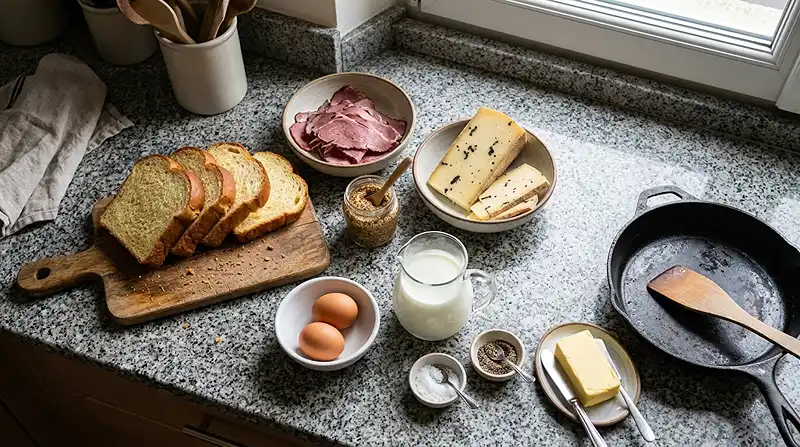 Les ingrédients pour Le Monte Cristo Perdu à la Truffe