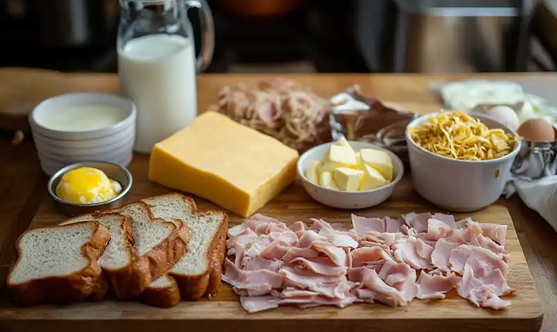 Les-ingredients-pour-Pain-Perdu-Sale-Facon-Welsh