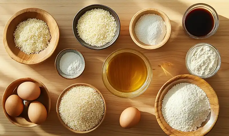 Cromesquis de Risotto Cacio e Pepe 3 Les-ingredients-pour-cromesquis-de-risotto-cacio-e-pepe-avec-un-coeur-coulant-de-jaune-doeuf-confit