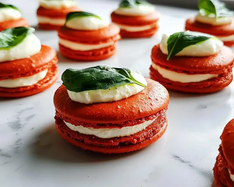 Macaron Salé Tomate-Basilic