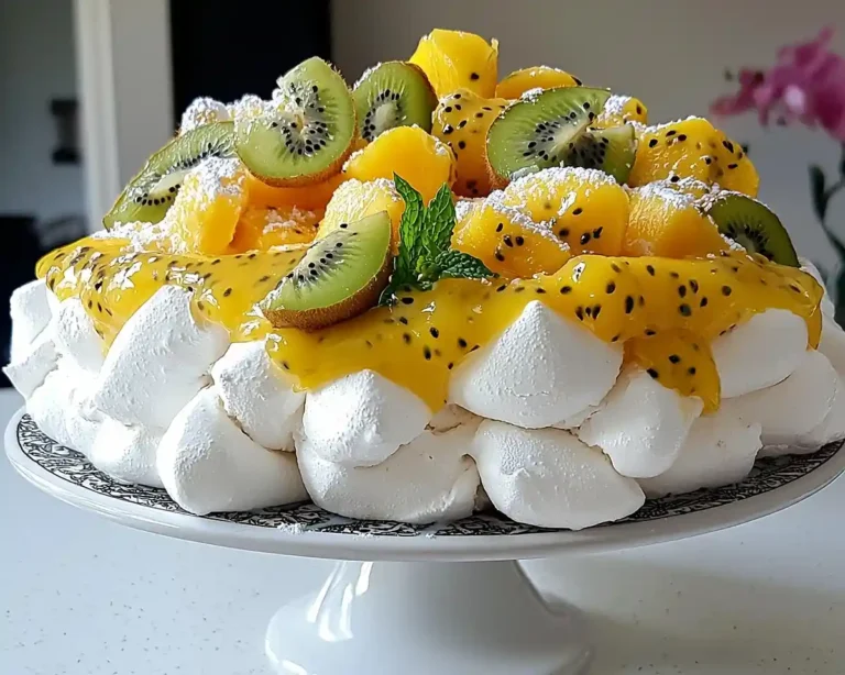 Pavlova-Festive-aux-Fruits-Exotiques