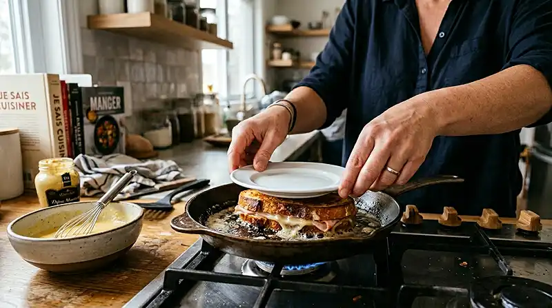Préparation de la recette Le Monte Cristo Perdu à la Truffe