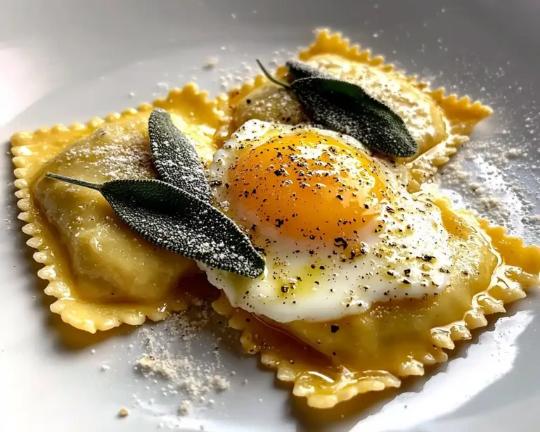 Raviolon Ouvert au Jaune d’Œuf Coulant