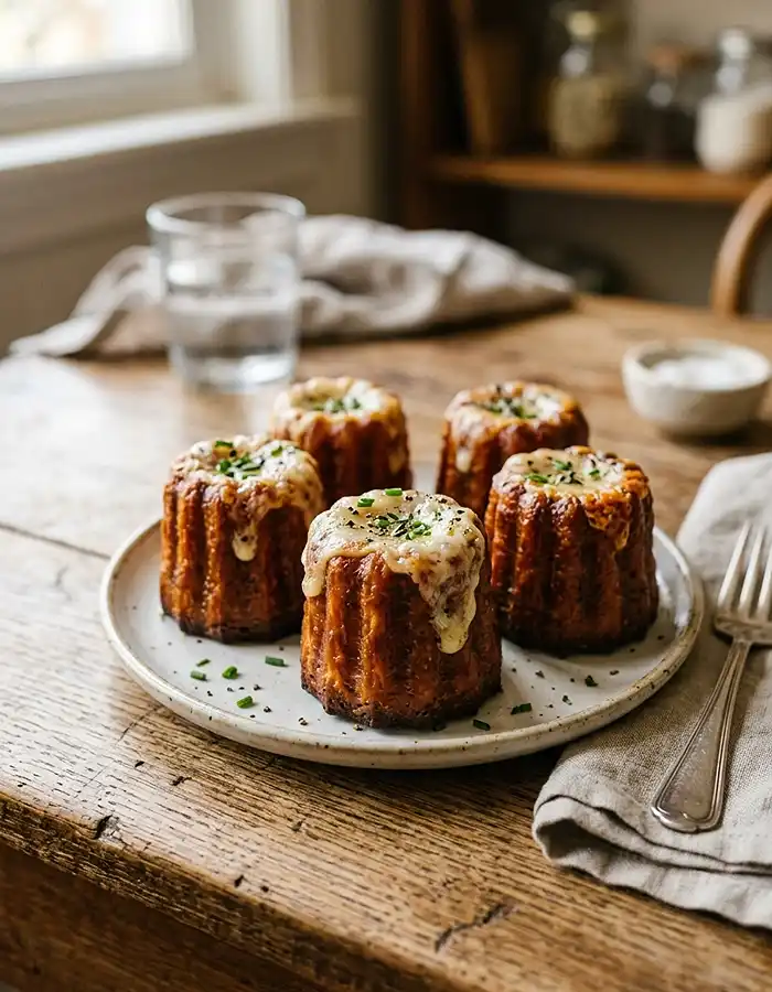 Cannelé Salé au Comté & Lardons 5 Recette Cannelé Salé au Comté & Lardons