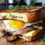 Pains Perdus, Macarons et Biscuits Salés 9 Recette-Croque-Monsieur-Perdu-au-Confit-de-Canard