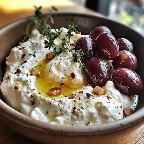 Feta Fouettée au Miel Pimenté et Raisins Rôtis 2 Recette-Feta-Fouettee-au-Miel-Pimente-et-Raisins-Rotis