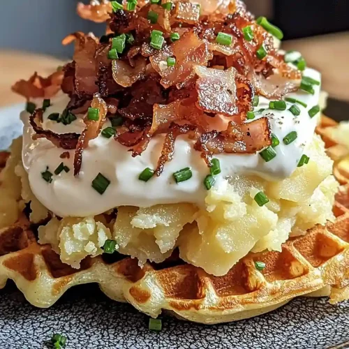 Gaufre de Pommes de Terre au Comté 2 Recette-Gaufre-de-Pommes-de-Terre-au-Comte-Creme-de-Lard-Fume-Oignons-Frits