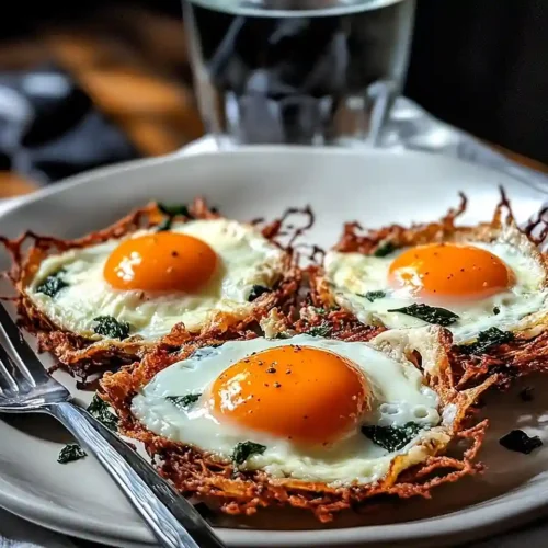 Œuf Nuage au Parmesan sur Nid d'Épinards 2 Recette-OEuf-Nuage-au-Parmesan-sur-Nid-dEpinards-a-la-Creme-Chips-de-Bacon