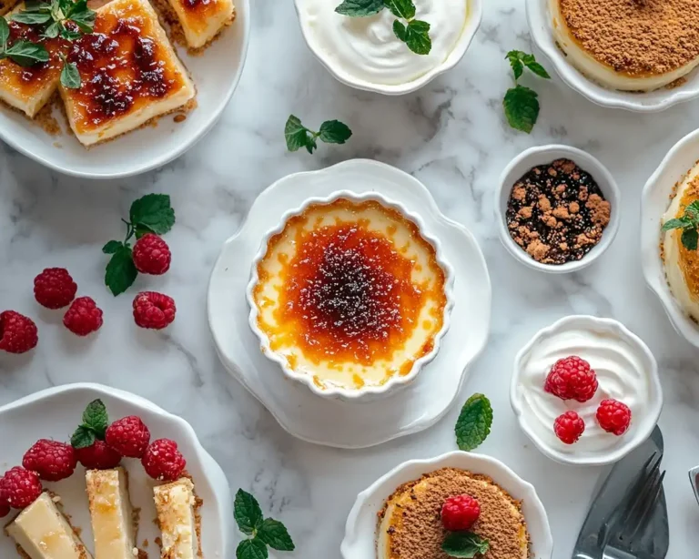 Recettes Crèmes Brûlées & Panna Cottas Salées et Tiramisu