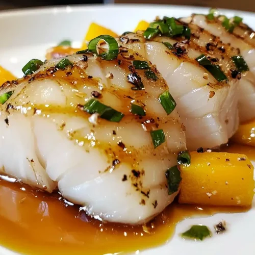 Tataki de Lotte Laquage Orange-Soja