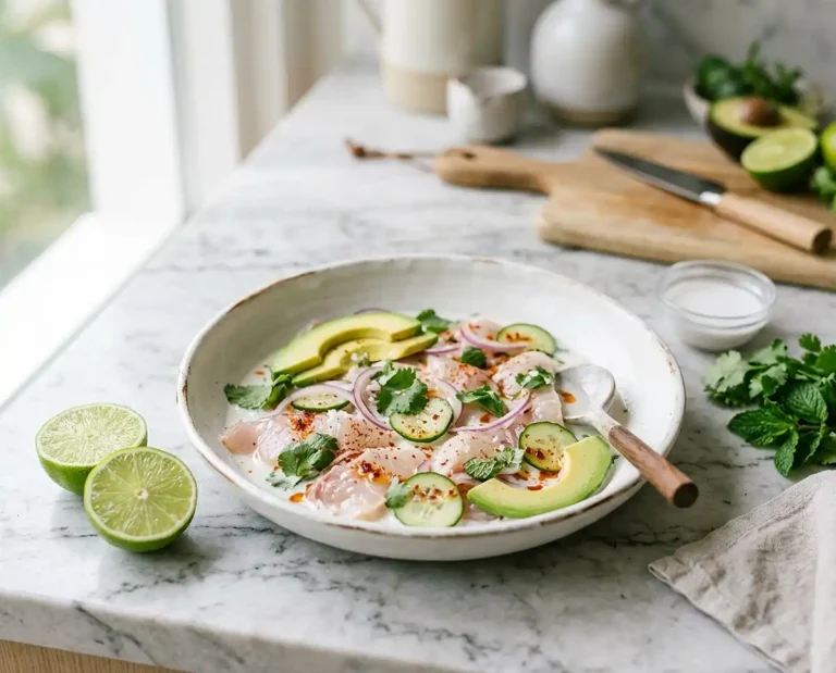 Ceviche de daurade classique au lait de coco