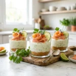 Cheesecake salé au saumon fumé et citron vert
