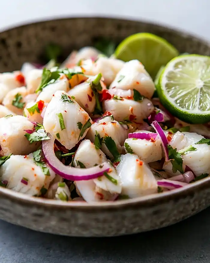 Entrées Gastronomiques & Cuisine Crue 4 Fresh ceviche with citrus marinade and herbs