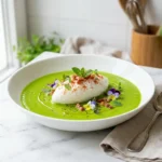 Îles Flottantes Salées et Meringues Créatives 22 Île flottante salée aux petits pois et menthe