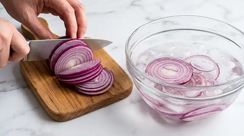 Préparation de la Ceviche de daurade au lait de coco