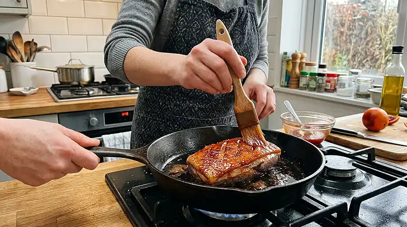 Preparation-de-la-recette-Tataki-de-Canard-Laque-a-lOrange