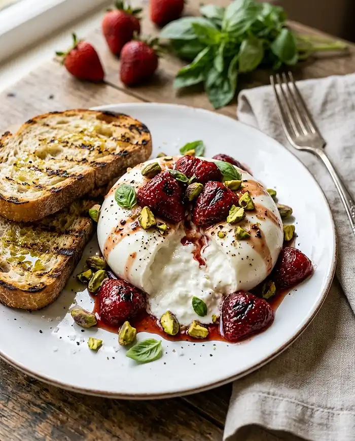 burrata fraises