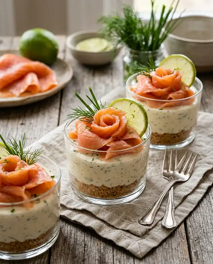cheesecake salé saumon fumé