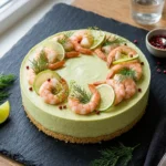 Cheesecake salé avocat crevettes