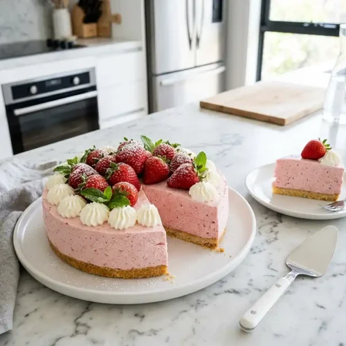 Gâteau Nuage aux Fraises 2 Gâteau nuage aux fraises