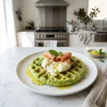 Street Food & Gaufres Salées Inratable 13 Gaufre salée petits pois burrata
