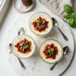 Recettes Crèmes Brûlées & Panna Cottas Salées 18 Panna Cotta Salée au Chèvre Frais et Tomates ConfitesPanna Cotta Salée au Chèvre Frais et Tomates Confites